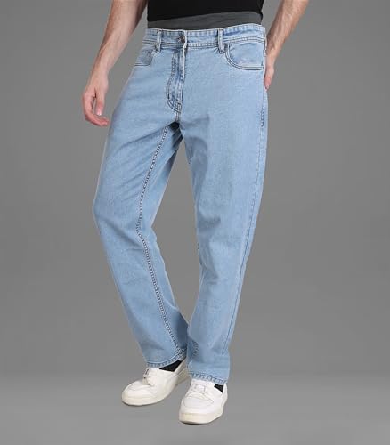 Image of i'sol Men's Loose Baggy Fit Wide Legged Jeans