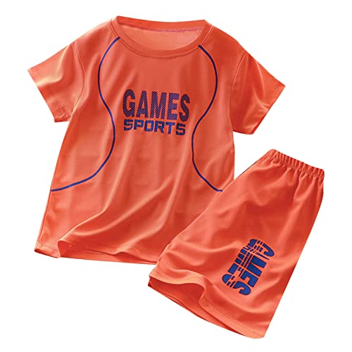 Terno de manga curta infantil infantil infantil roupa de corrida esportiva casual secagem rápida par