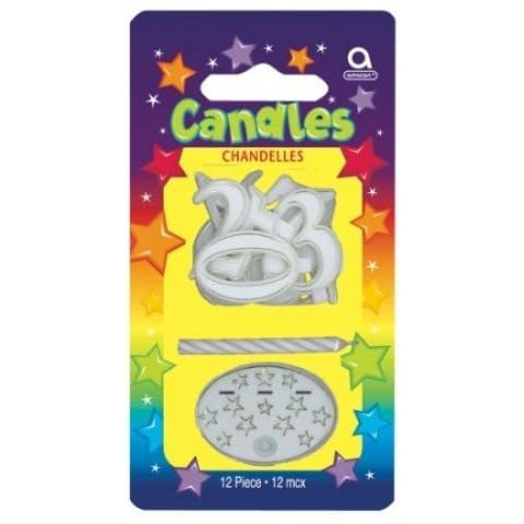 Amscan Birthday Candle Set with Stands Cover