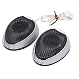Zilimontt 1000W Kuppelhochtöner Lautsprecher für Auto Audiosysteme - 5kHz- 20kHz Frequenzbereich, 93dB Empfindlichkeit, 4Ω Impedanz, ABS + Metallkonstruktion, 12V kompatibel - Paar