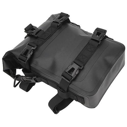 Bolsa lateral universal para barra de choque de motocicleta de 4L con liberación rápida, bolsa trasera para motocicleta para viajes, color negro miniatura 5