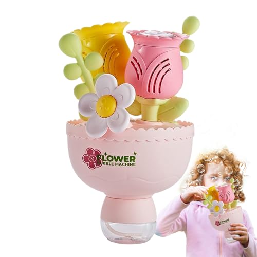 Machine à bulles automatique à piles avec éclairage LED multicolore