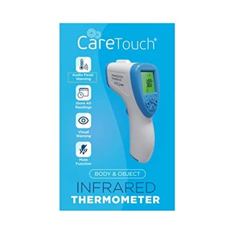 Care Touch Infrared Gun Thermometer - Non-Contact Infrared Thermometer for Kids and Adults with 2 Reading Modes – Body/Forehead and Surface/Object Modes Cover