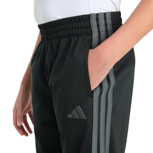 Image of adidas Boys 3-Stripe Jogger Pants | Big and Little Kids | 100% Polyester Athletic Training Pants with Elastic Waistband