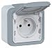 Produktbild Legrand - Prise avec terre Plexo apparent - 16 A - Gris