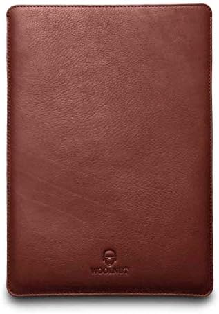 Woolnut Leather & Wool Sleeve Case Cover, for MacBook Pro 13 & Air 13/13.6 inch (New model) - Cognac Brown