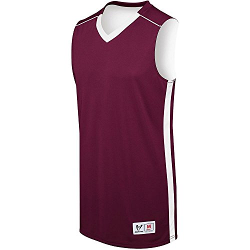 Averill's Sharper Uniforms Reversible Men's/Ladies/Youth Lightweight Basketball Jersey, Maroon/White, Youth Small
