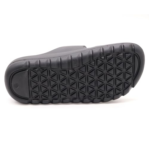 Image of SVAAR Soft EVA Double Strap Slippers for Men | Stylish Anti-Skid Slides with Arch Support & Bouncy Sole | Lightweight Indoor Outdoor Comfort