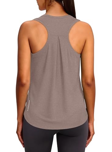 Image of XIEERDUO Tank Top for Women Racerback Sleeveless Workout Tops Loose Fit Yoga Running Gym Shirts for Women