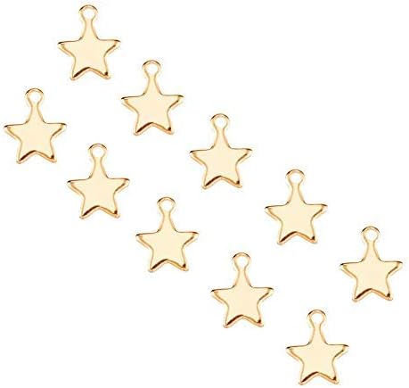 UNICRAFTALE About Star Shape Pendants Stainless Steel Charms Small Hole Pendant Metal Material Charm for DIY Bracelet Necklace Jewelry Making Craft - Image 3