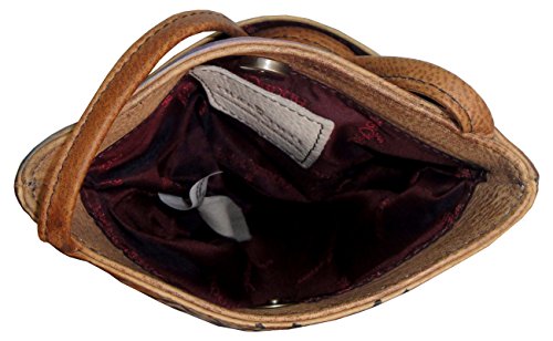 Image of Anuschka Women's Leather Crossbody Bag - Hand-Painted Genuine Leather Handbag with Pockets for Everyday Use - 448