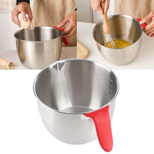 Tazón para mezclar acero inoxidable 3600 ml con mango antideslizante miniatura 6