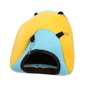 HOUDERCO Warmes Kleintierbett Hängematte Zeltform