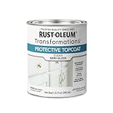 Rust-Oleum Transformations Protective Topcoat | Scratch & Stain Resistant Finish | Crystal Clear & Odorless | Ideal for Cabinets & Trim | Semi-Gloss | Quart