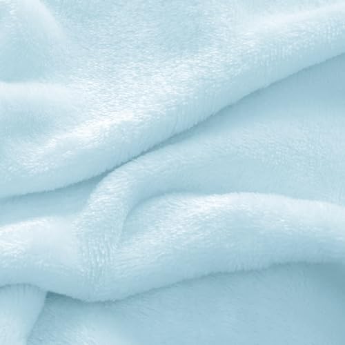 Image of BEDELITE Flannel Sheets King Size Blue - Super Soft Fleece Sheets Set Fluffy Extra Plush, 4 Piece(Include Fitted Sheet, Flat Sheet, 2 Pillowcases)