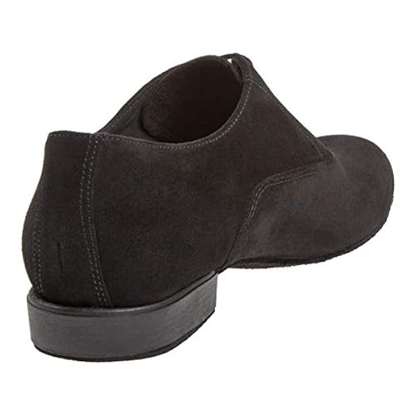 Diamant Uomini Scarpe da Ballo 180-025-001 - Scamosciato Nero - Comodo (Largo) - 2 cm Ballroom [UK 8]