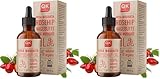 QKnatur   Huile de Rose Musquée 100% Pure Bio Vegan   Flacon verre 50 ml   Cicatrices et Vergetures   Anti rides Anti âge   BIO   Pressée à Froid (Lot de 2)