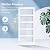 ROYMELO 36x80 Inch Glass Sliding Barn Door Slab and 6.6ft Hardware Kit Included, 5 Frosted Glass, LVL Wood Panel Covered with White Water-Proof Scratch-Proof PVC Surface, Simple DIY Assembly