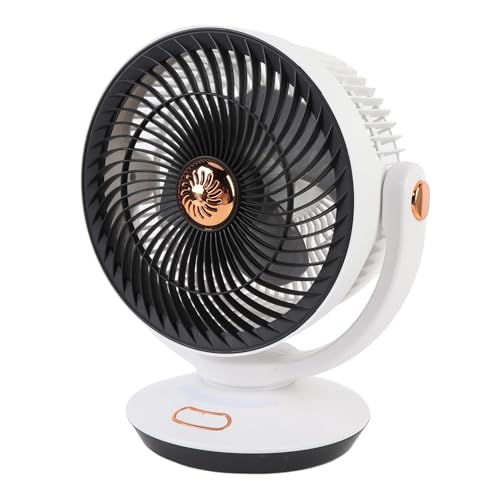 SPYMINNPOO Ventilador Personal Portátil, 4 Velocidades Mini Ventilador, Mesa y Soporte de Pared, con Luz Nocturna para Acampar en Casa