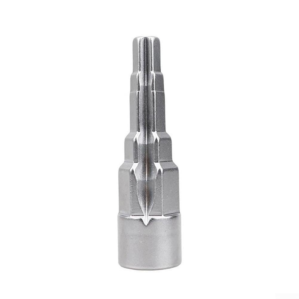 5 Step Stepped Radiator Spanner Tool for 1/2 Inch Ratchet Drive Compatible with Radiator Valves Nipples and Tank Connectors