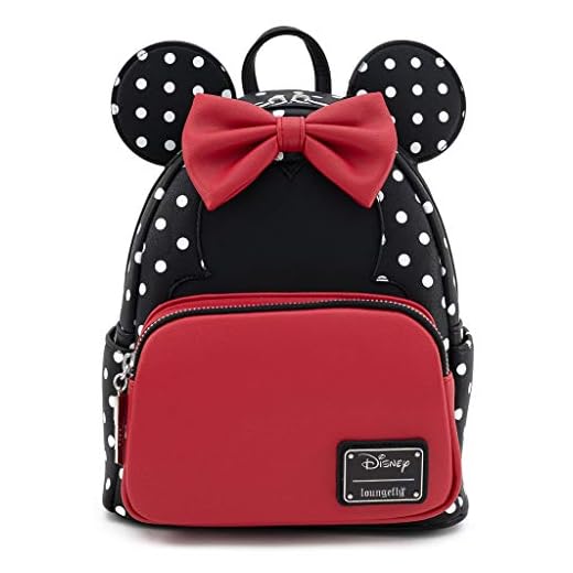 Loungefly Disney Minnie Mouse Polka Dot Womens Double Strap Shoulder Bag Purse
