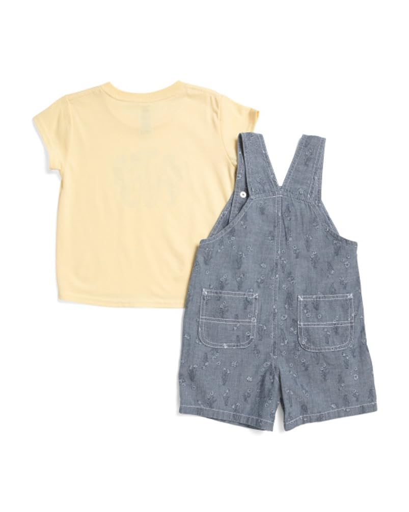 Carhartt Baby-Mädchen-Set, kurzärmeliges T-Shirt und Shortall