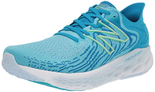 New Balance W1080S11, Zapatos para Correr Mujer, Virtual Sky Bleached Lime GLO, 39 EU