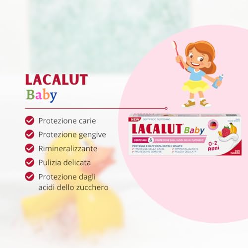 Lacalut Kinderzahnpasta Himbeere Banane 55ml – Bild 3