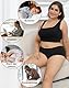 INNERSY Perioden Unterwäsche Starke Blutung Große Größen Schwarz High Waist Periodenslip 3er Pack (48-50, 3 Schwarz)