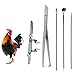ohcoolstule Chicken Capon Tool Stainless Steel Kit Poultry Veterinary Instrument for Castration Chicken Poultry Farms Tools, Durable 5Pcs Chicken Capon Tool