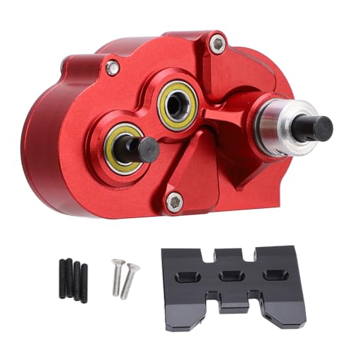 Pilipane RC Metal Transmission Gearbox Aluminum Alloy Right Front Motor Gearbox with Bottom Plate for SCX10 II VS4 10 DLUX RC Car Upgrade Parts