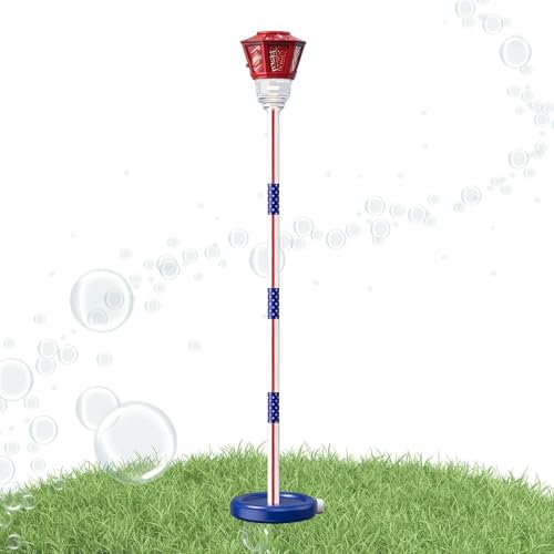 Máquina De Pompas para Niños,Juguete con Diseño Tipo Farola,Soplador de Burbujas automático con luz - para Niños, Niñas, Adultos, Jardín, Césped, Patio, Exteriores, Bodas Y