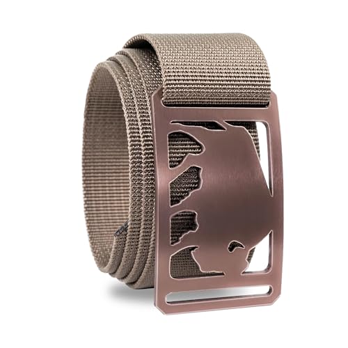 GRIP6 Buffalo Belt: Durable Belts for Men & Women, Versatile Nylon Tactical Belt for Work, Golf, Casual & Outdoor Use