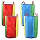 4 Stück Sackhüpfen Säcke, Haltbar Känguru Springsack, Kartoffel-Rennsäcke, Hüpfsäcke Bunte Sackhüpfen, Outdoor Spielset für Partys Sportfeste Kindergarten Strand Garten Spiele Balancierspiel (S)