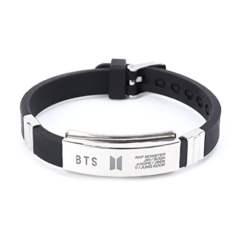 Preisvergleich Produktbild Yovvin BTS Armband / Unisex Kpop Bangtan Jungen Jungkook, Jimin, V, Suga, Jin, J-Hope, Rap Monster Armkette Armreif The Army(A - BTS)