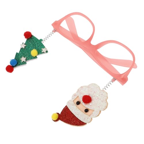 CONGARTENO Christmas Party Eyewear Santa Snowman Glasses Glitter for Holiday Decorations