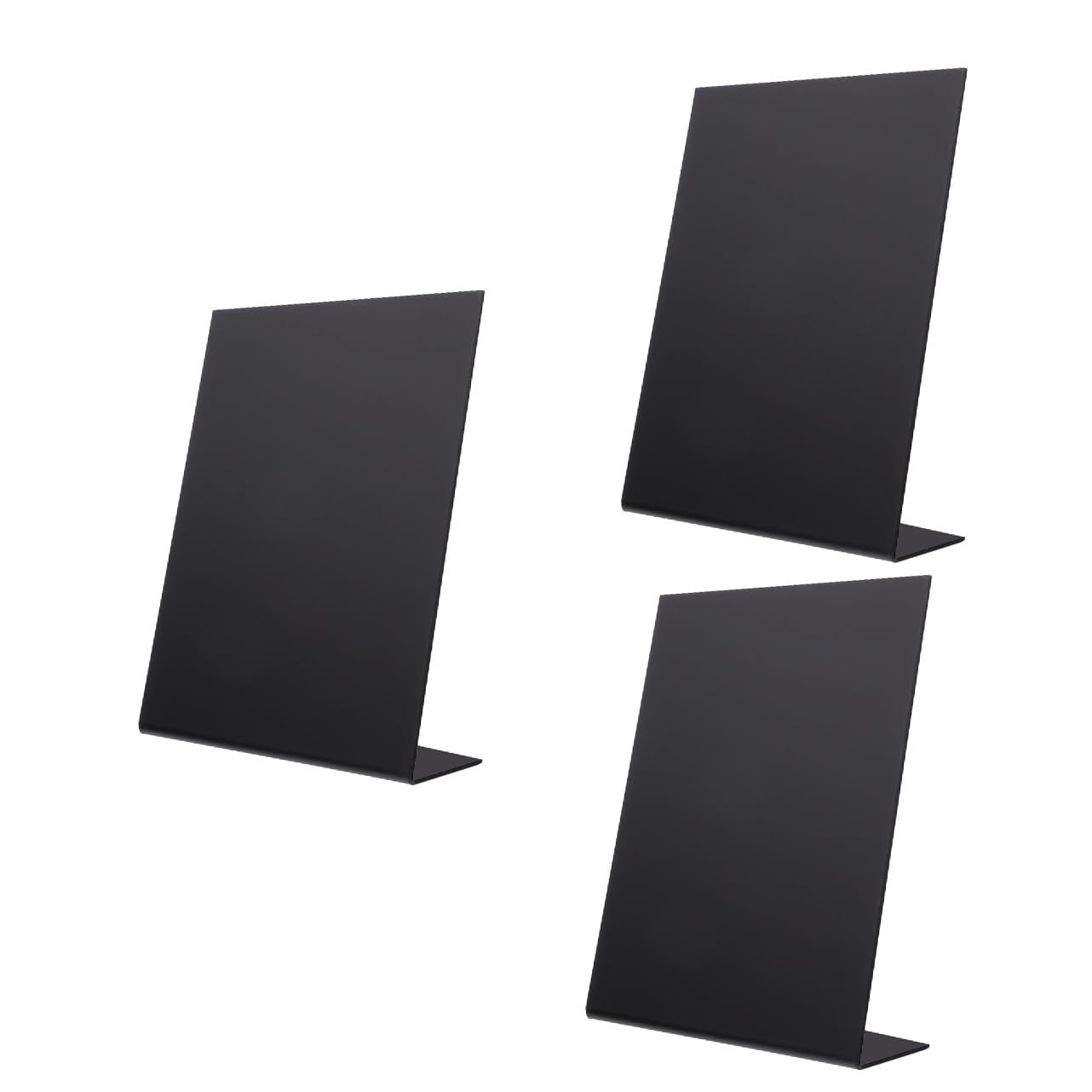 STOBOK 3stücke Kreidetafel Für Hochzeiten Und Partys Kleine Dekorative Nachrichtentafel Für Zuhause Einseitige Präsentation Kreatives Design Schwarz Für Tischdekoration