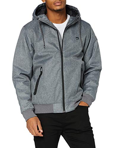 Quiksilver Herren Brooks 5K-wasserdichte Kapuzenjacke für Männer, Medium Grey Heather, XS