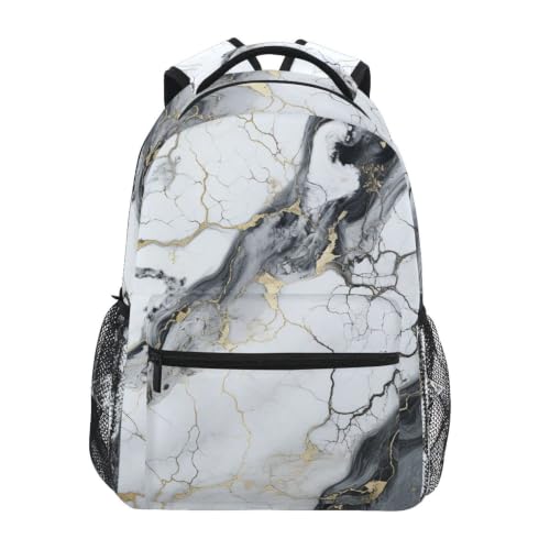 Sac a dos ordinateur portable cartable scolaire marbre ados