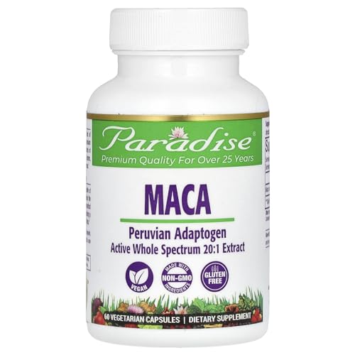 Paradise Herbs, Peruvian Gold Maca, 60 Veggie Caps
