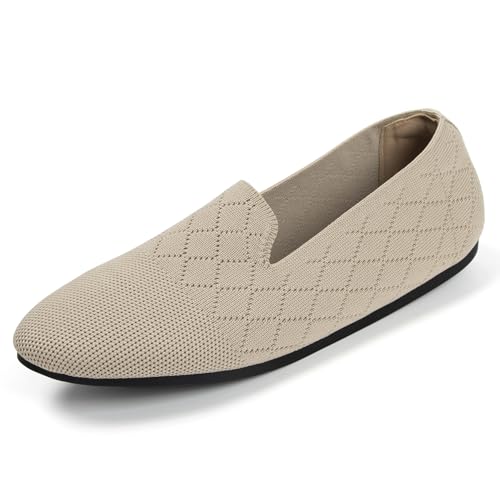 Chaussures plates en tricot avec soutien plantaire anti-fatigue