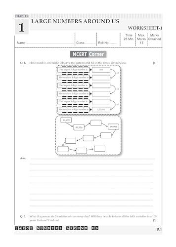 Image of Oswaal NCERT & CBSE ONE FOR ALL WORKBOOK Mathematics(Ganita Prakash) Class 7 For 2026-27