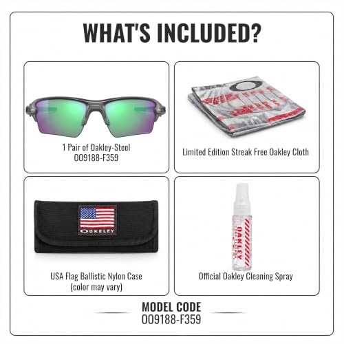 Image of Oakley FLAK 2.0 XL OO9188 Rectangle Shape Sunglasses With Official Eyewear Kit