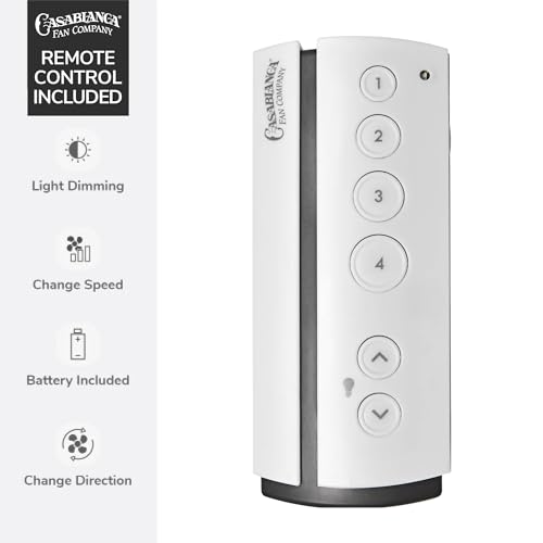 Image of Casablanca 59150 Wisp Indoor Ceiling Fan with Remote, Small, Pewter