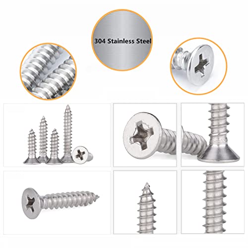 Kit Tornillos Autorroscantes M2 Acero Inoxidable 300 pcs miniatura 5
