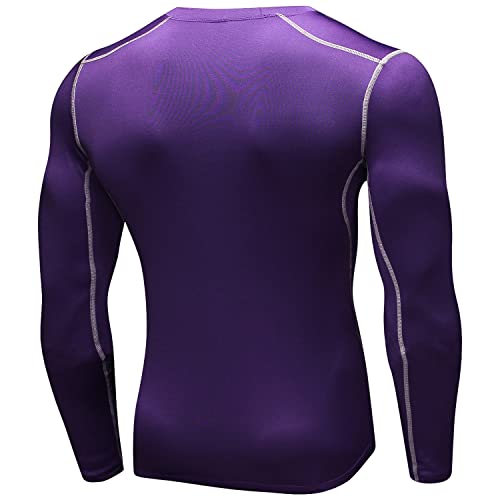 SPVISE Men's Long Sleeve Compression Shirt for Workout and Sports