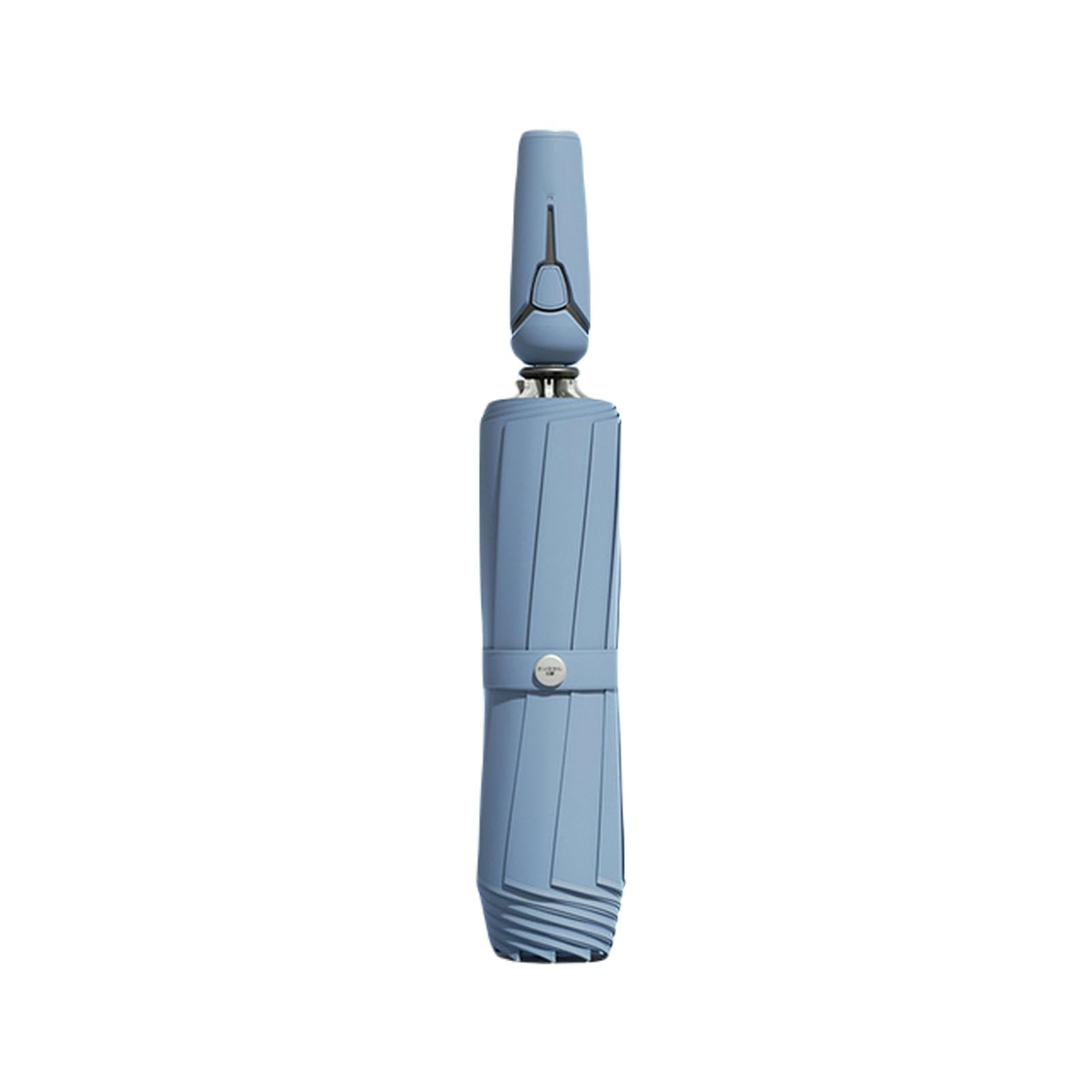 Ombrello 10 Costole Ombrello Inversa Automatico Con Sfumatura Riflettente Del Sole Resistente Al Vento Per Viaggio Ombrello Pieghevole Di Grandi Dimensioni-10 Ossa Blu