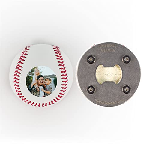 Personalized Baseball Bottle Opener - Best Dad Ever Magnet