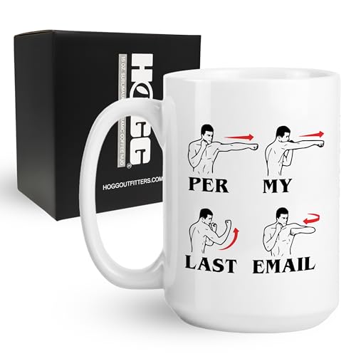 Hogg Per My Last Email Mug, 15 oz Ceramic Sarcastic