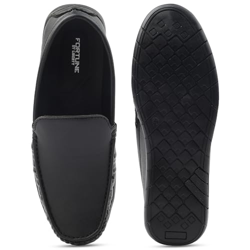 Image of Liberty Fortune CLASSIK-1E Loafer Shoes for Men - Brown, Black, Non-Lacing Casual Formal Slip-On Loafers Stylish Shoes Ideal for Office, Party, Wedding, Kurta - Comfortable Lightweight